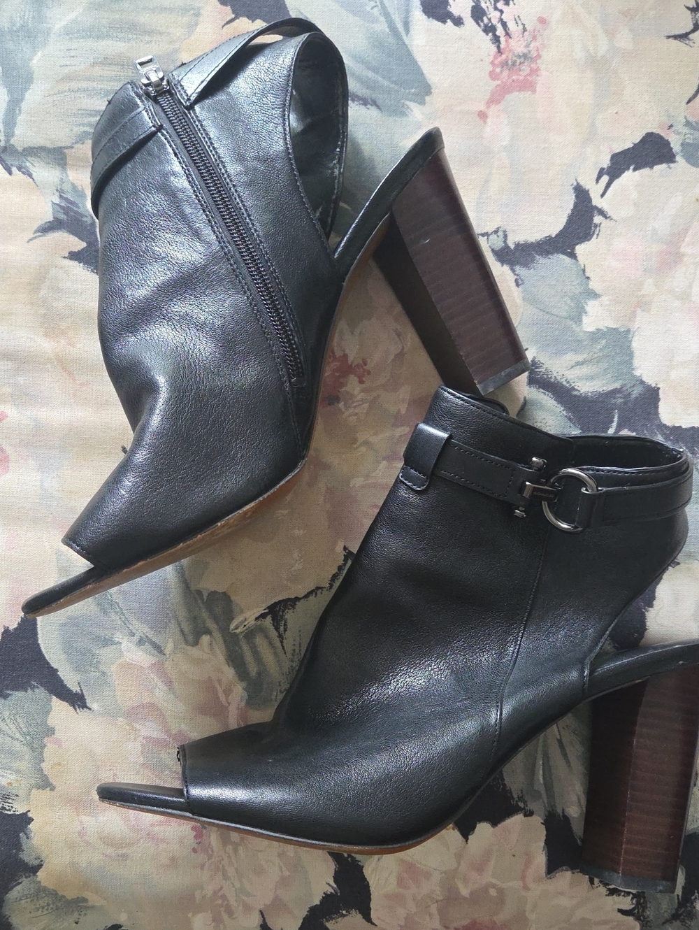 Coach Lafayette Leather Slingback Booties 11